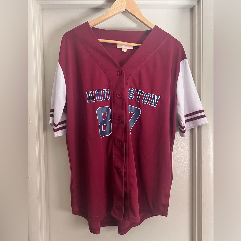 Burgundy Baseball Tee